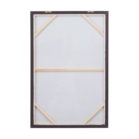 Brown Polystone Modern Farmhouse Framed Wall Art, 48" x 32" x 2"